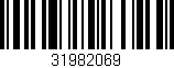 Código de barras (EAN, GTIN, SKU, ISBN): '31982069'