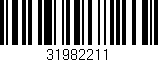 Código de barras (EAN, GTIN, SKU, ISBN): '31982211'