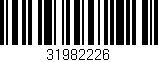 Código de barras (EAN, GTIN, SKU, ISBN): '31982226'