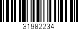Código de barras (EAN, GTIN, SKU, ISBN): '31982234'