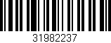 Código de barras (EAN, GTIN, SKU, ISBN): '31982237'