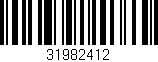 Código de barras (EAN, GTIN, SKU, ISBN): '31982412'