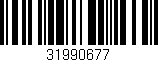 Código de barras (EAN, GTIN, SKU, ISBN): '31990677'