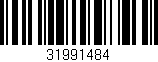 Código de barras (EAN, GTIN, SKU, ISBN): '31991484'