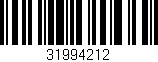 Código de barras (EAN, GTIN, SKU, ISBN): '31994212'