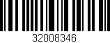Código de barras (EAN, GTIN, SKU, ISBN): '32008346'