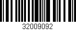 Código de barras (EAN, GTIN, SKU, ISBN): '32009092'