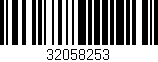 Código de barras (EAN, GTIN, SKU, ISBN): '32058253'