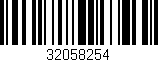 Código de barras (EAN, GTIN, SKU, ISBN): '32058254'