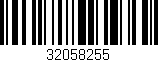 Código de barras (EAN, GTIN, SKU, ISBN): '32058255'