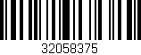 Código de barras (EAN, GTIN, SKU, ISBN): '32058375'
