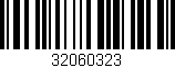 Código de barras (EAN, GTIN, SKU, ISBN): '32060323'