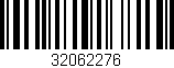 Código de barras (EAN, GTIN, SKU, ISBN): '32062276'