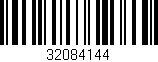 Código de barras (EAN, GTIN, SKU, ISBN): '32084144'