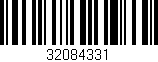 Código de barras (EAN, GTIN, SKU, ISBN): '32084331'