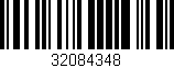 Código de barras (EAN, GTIN, SKU, ISBN): '32084348'