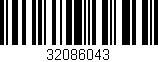 Código de barras (EAN, GTIN, SKU, ISBN): '32086043'