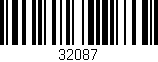 Código de barras (EAN, GTIN, SKU, ISBN): '32087'