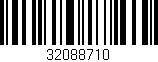 Código de barras (EAN, GTIN, SKU, ISBN): '32088710'