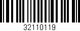 Código de barras (EAN, GTIN, SKU, ISBN): '32110119'