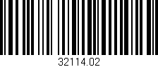 Código de barras (EAN, GTIN, SKU, ISBN): '32114.02'