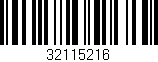 Código de barras (EAN, GTIN, SKU, ISBN): '32115216'