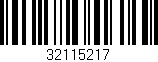 Código de barras (EAN, GTIN, SKU, ISBN): '32115217'