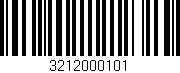Código de barras (EAN, GTIN, SKU, ISBN): '3212000101'