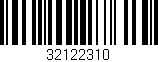 Código de barras (EAN, GTIN, SKU, ISBN): '32122310'