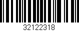Código de barras (EAN, GTIN, SKU, ISBN): '32122318'