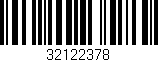 Código de barras (EAN, GTIN, SKU, ISBN): '32122378'