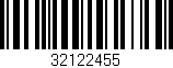 Código de barras (EAN, GTIN, SKU, ISBN): '32122455'