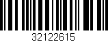 Código de barras (EAN, GTIN, SKU, ISBN): '32122615'