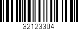 Código de barras (EAN, GTIN, SKU, ISBN): '32123304'