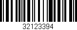 Código de barras (EAN, GTIN, SKU, ISBN): '32123394'