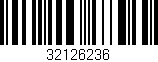 Código de barras (EAN, GTIN, SKU, ISBN): '32126236'