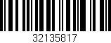 Código de barras (EAN, GTIN, SKU, ISBN): '32135817'