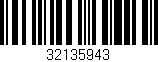 Código de barras (EAN, GTIN, SKU, ISBN): '32135943'