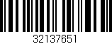 Código de barras (EAN, GTIN, SKU, ISBN): '32137651'