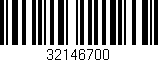 Código de barras (EAN, GTIN, SKU, ISBN): '32146700'