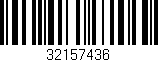 Código de barras (EAN, GTIN, SKU, ISBN): '32157436'