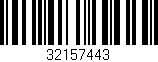 Código de barras (EAN, GTIN, SKU, ISBN): '32157443'