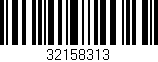 Código de barras (EAN, GTIN, SKU, ISBN): '32158313'
