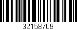 Código de barras (EAN, GTIN, SKU, ISBN): '32158709'