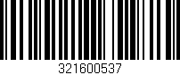 Código de barras (EAN, GTIN, SKU, ISBN): '321600537'