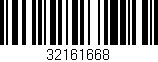 Código de barras (EAN, GTIN, SKU, ISBN): '32161668'