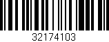 Código de barras (EAN, GTIN, SKU, ISBN): '32174103'