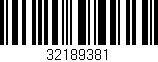 Código de barras (EAN, GTIN, SKU, ISBN): '32189381'