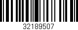 Código de barras (EAN, GTIN, SKU, ISBN): '32189507'