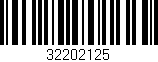 Código de barras (EAN, GTIN, SKU, ISBN): '32202125'